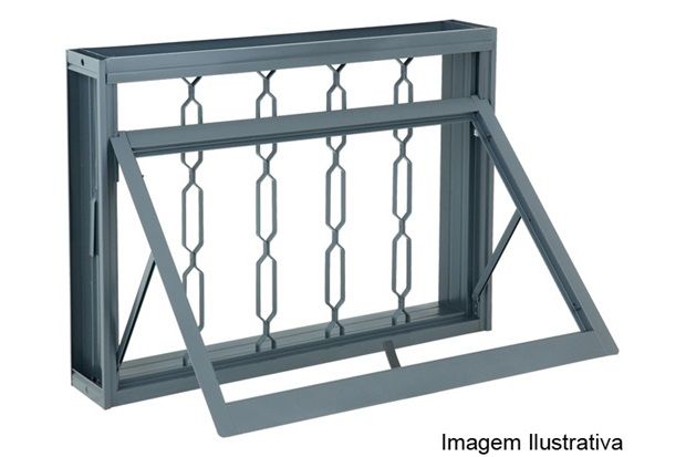 Janela Maxim-Ar com Massa Externa Silenfort Grade Elo 60x60m