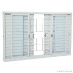 Janela veneziana de correr 6 folhas Pratika 100x150x12cm 21.22.402-2 Sasazaki