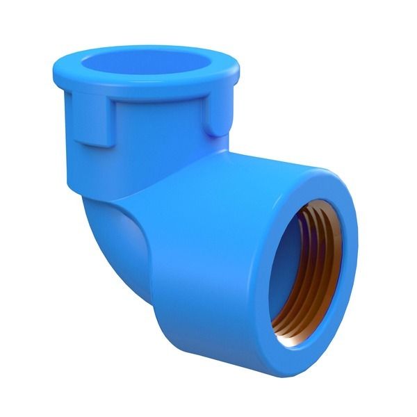 Joelho 90° com Bucha Azul PVC Roscável e Soldável 25x20mm ou 3/4x1/2 12 peças Equation