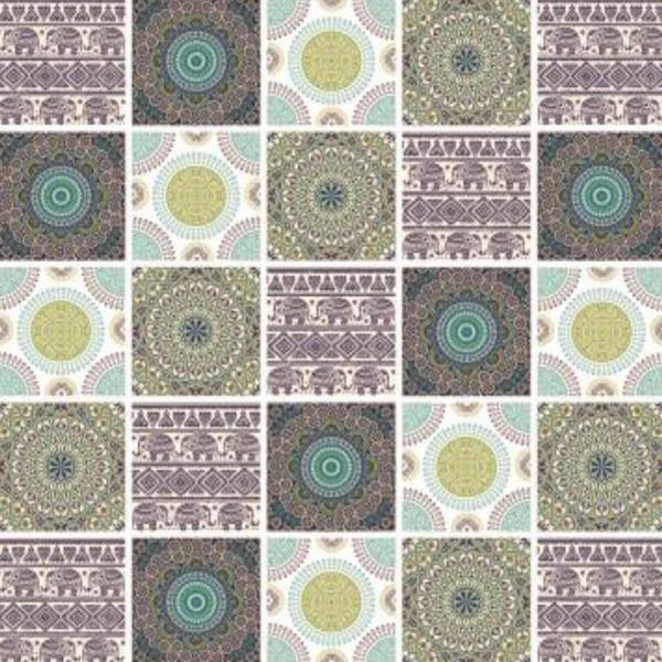 Kit de Adesivos Azulejo Colorido 15x15cm 25 peças