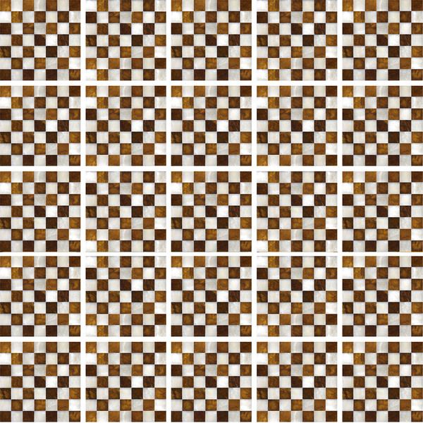 Kit de Adesivos Azulejo Pastilhas Marrom 15x15cm 25 peças