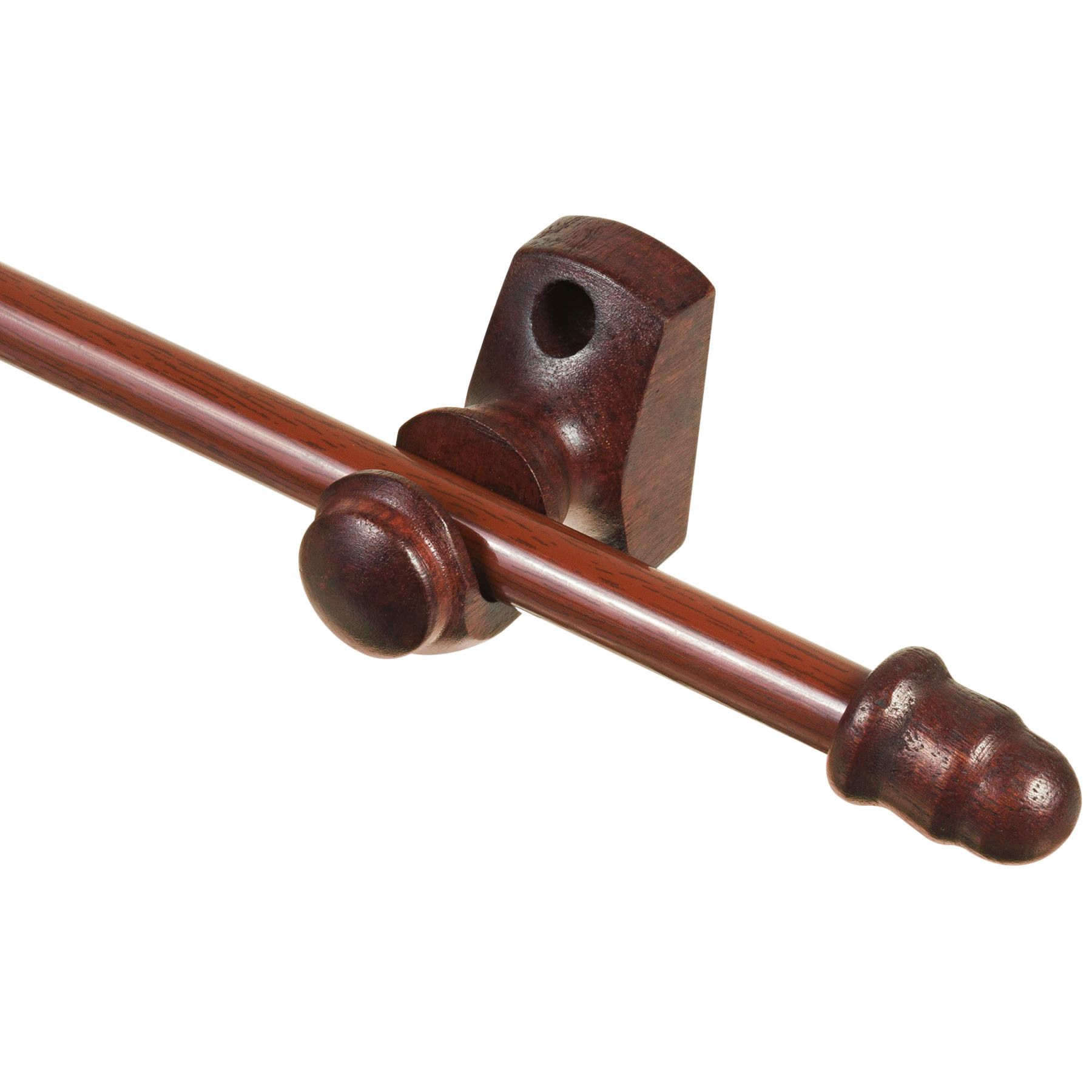 Kit de Varão Aço Inspire 1,50m Mogno 13mm