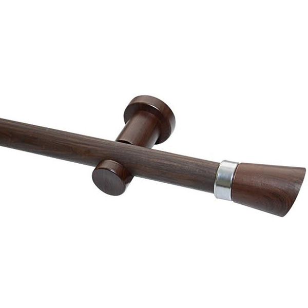 Kit de Varão Aço Itália 2,00m Tabaco 28mm