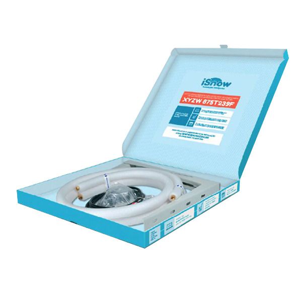 Kit e Serviço de Instalação para Ar Condicionado Split Branco 12000 BTUs Isnow