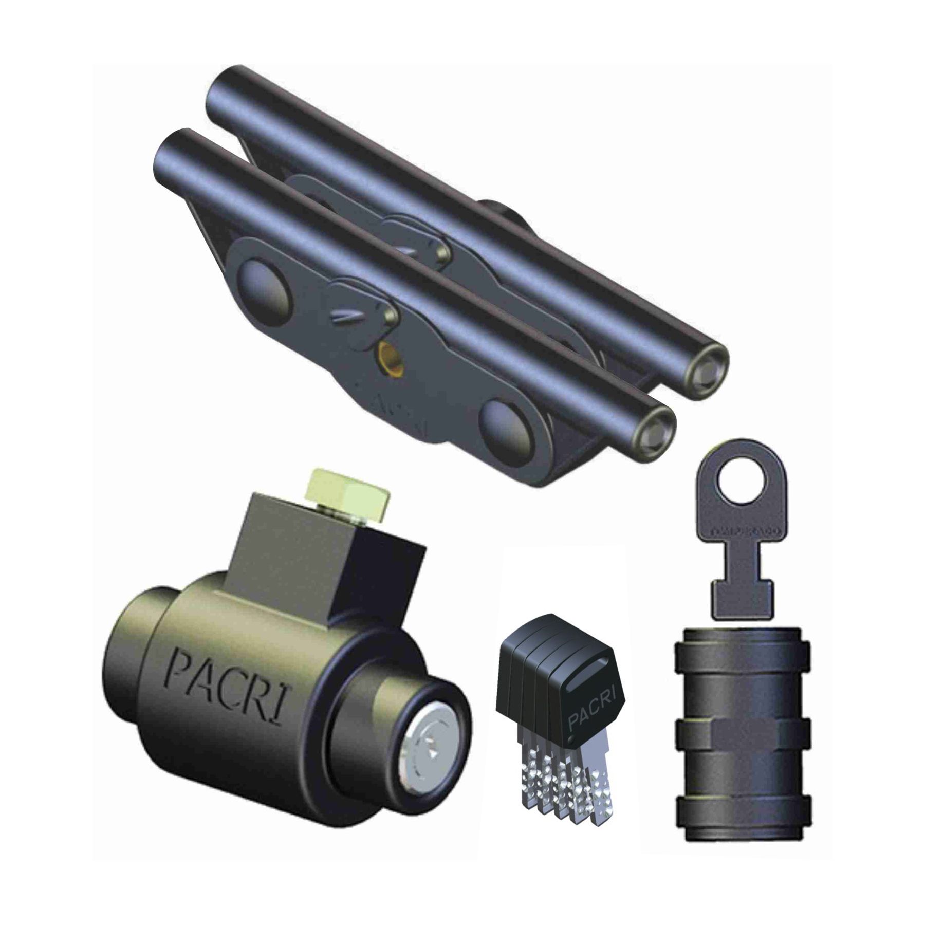 Kit Fechadura para Porta de Enrolar Zamac Pacri