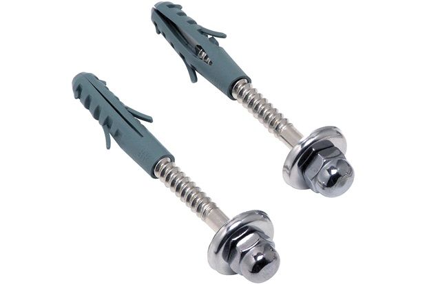 Kit para Fixação com Parafuso E Bucha 10mm com 2 Peças Cromado