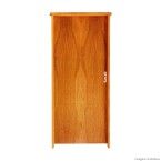 Kit porta 210x82cm com batente eco fechadura navas comum imbuia Rodam