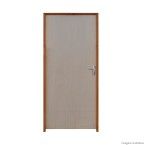 Kit porta Mescla 210x80x11cm batente eco fechadura navas mista abertura esquerda Rodam