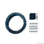 Kit telefônico fio 2x22 20metros com tomada de sobrepor Kit-Flex