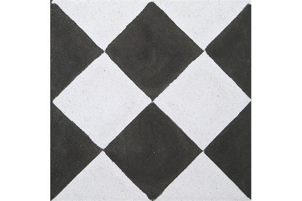 Ladrilho Hidráulico Cubo Preto E Branco 20x20x1,9cm 1 Peça