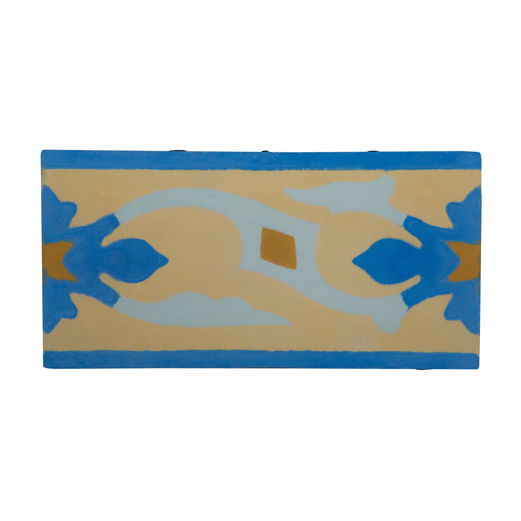 Ladrilho Hidráulico Faixa Paris 503 10x20cm Cimartex