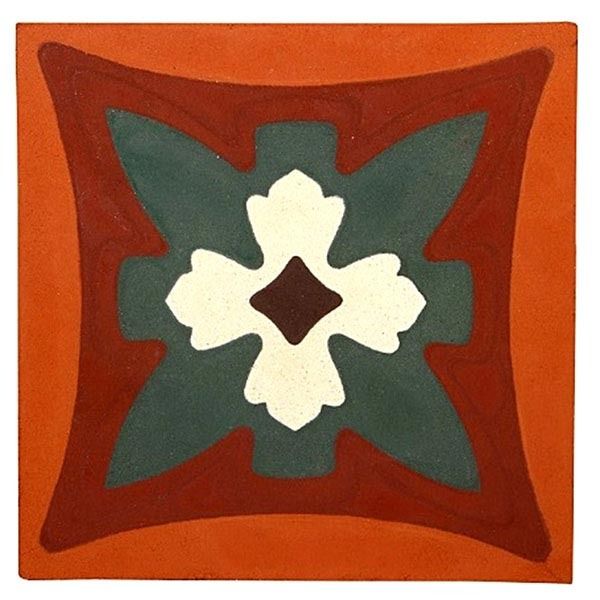 Ladrilho Hidráulico Jasmim 20x20cm Cimartex