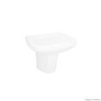 Lavatório de coluna Like branco Celite