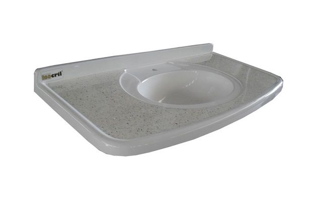 Lavatório Isocril Bari 100 Branco Ref: Lv663