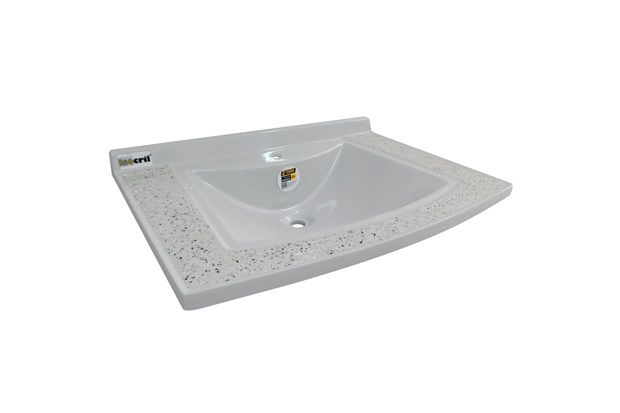 Lavatório Isocril Montreal Cinza 62cm