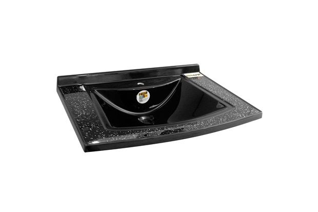 Lavatório Isocril Montreal Preto 62cm