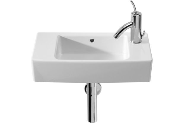 Lavatório Suspenso 50x25cm Hall Branco