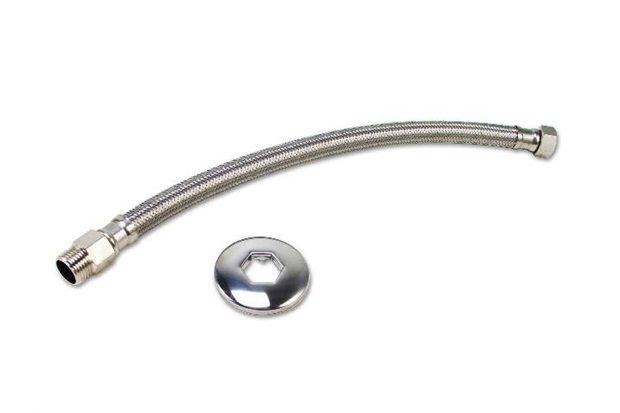 Ligação Flexível para Lavatório 40cm Cromada