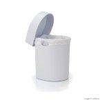 Lixeira de polipropileno para pia Hide 3,5 litros branca OU
