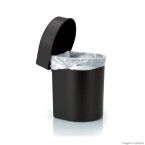 Lixeira de polipropileno para pia Hide 3,5 litros preta OU