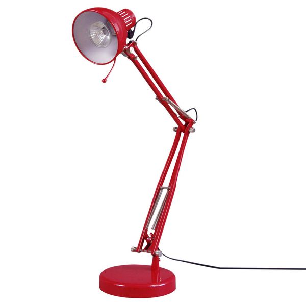 Luminária de Mesa Inspire Sunset Redondo Metal Vermelho Bivolt