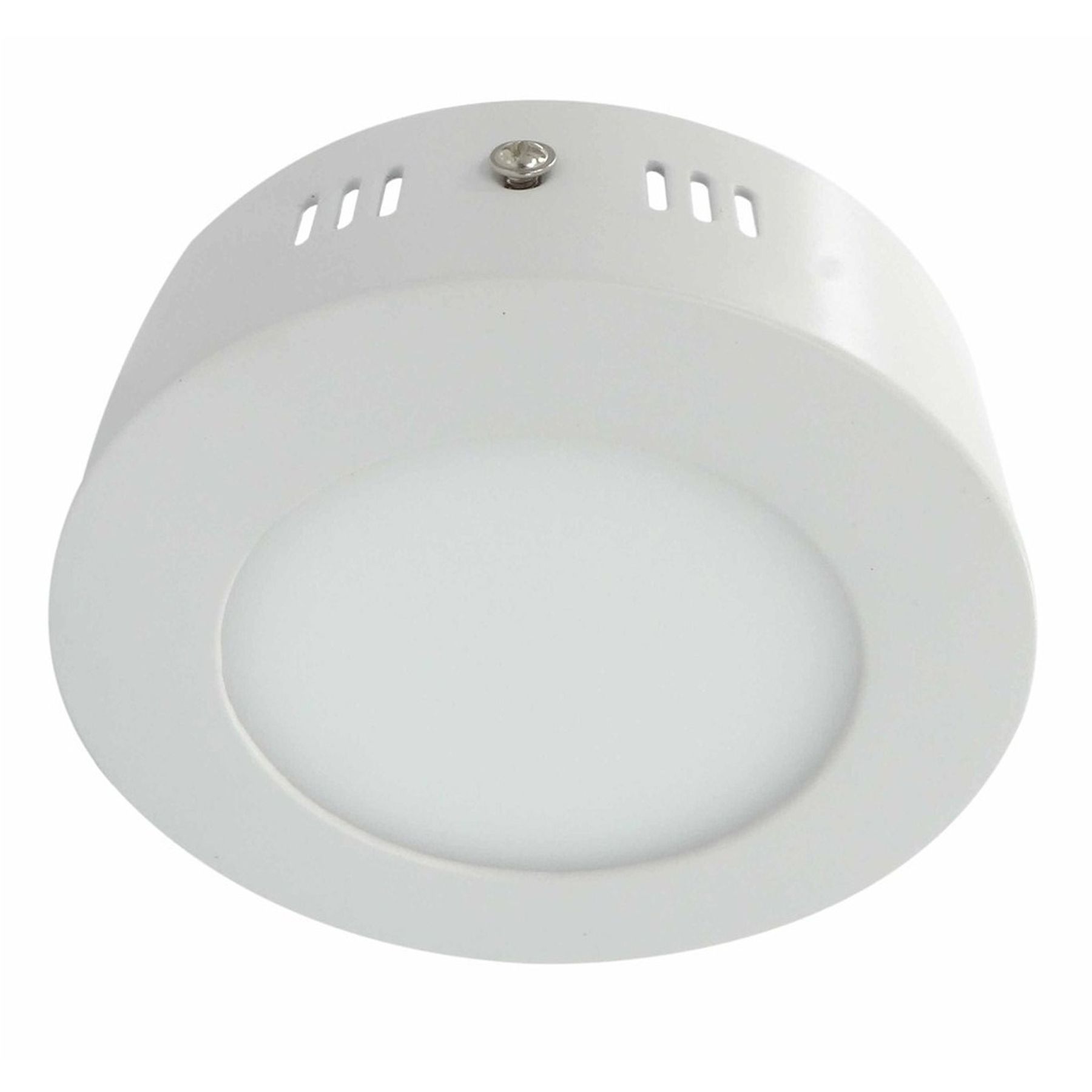 Luminária Painel LED de Sobrepor 12W Luz Amarela Diamante