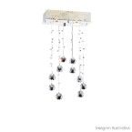 Lustre de cristais Brihante para 2 lâmpadas GU10 transparente Bronzearte