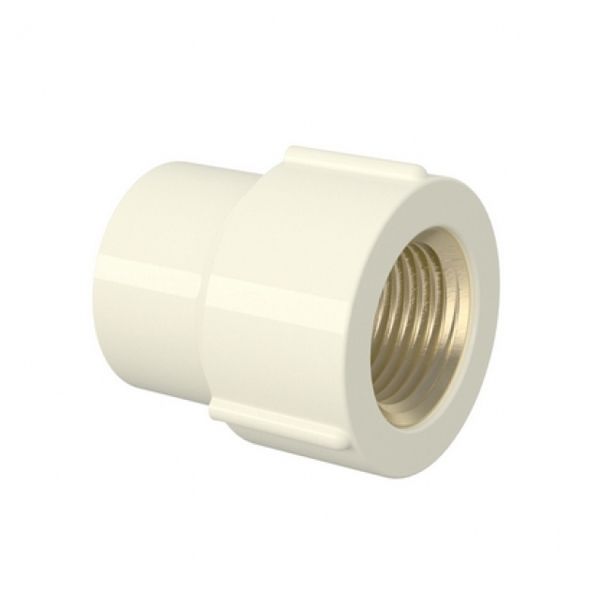 Luva de Transição CPVC Roscável e Liso para Condução de Água Quente 22x15mm ou 3/4x1/2 Tigre