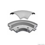 Luva para canaleta 20x12cm branca Dexson Schneider