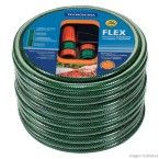 Mangueira de jardim flexível com engate com 10 metros verde Tramontina