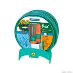 Mangueira de jardim flexível com suporte esguicho com 20 metros verde Tramontina