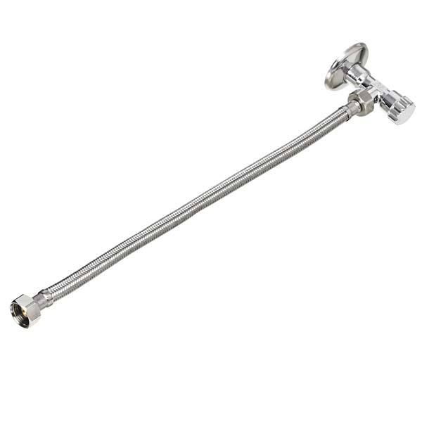 Mangueira Flexível para Água Cromado Alta Pressão 1/2 40cm Wog