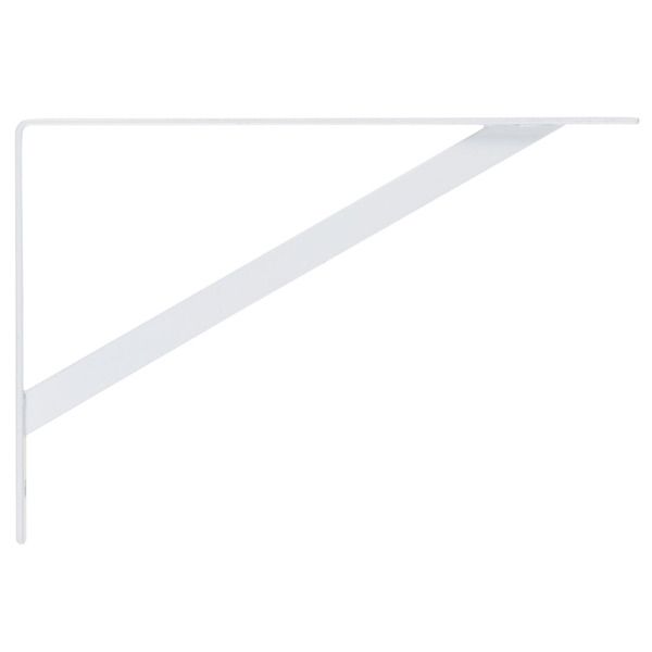 Mão Francesa para Prateleira de Madeira Branco 18,5x13cm Bemfixa