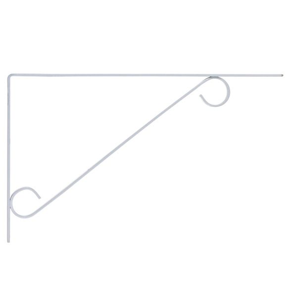 Mão Francesa para Prateleira de Madeira Branco 20x33cm Zamar