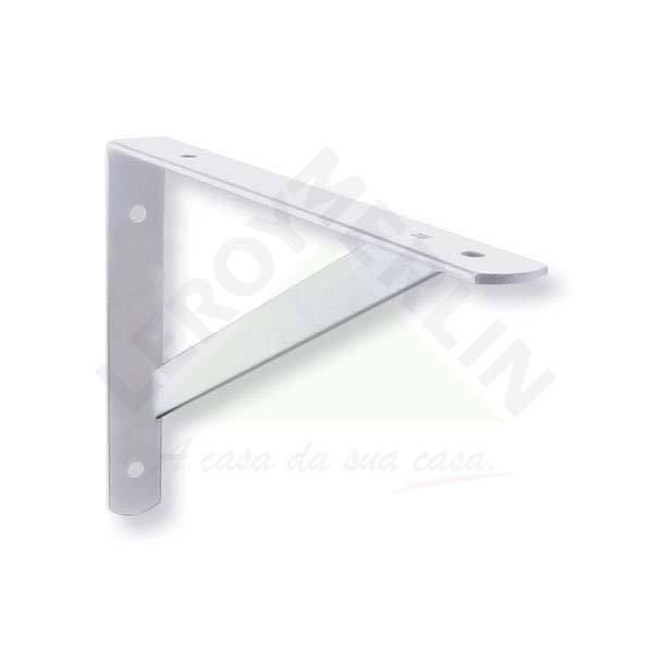 Mão Francesa para Prateleira de Madeira Branco 48x34,5cm Bemfixa