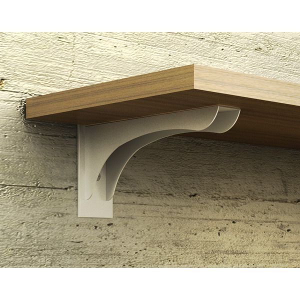 Mão Francesa para Prateleira de Madeira Cromado 11x18x5,5cm DS Artefatos