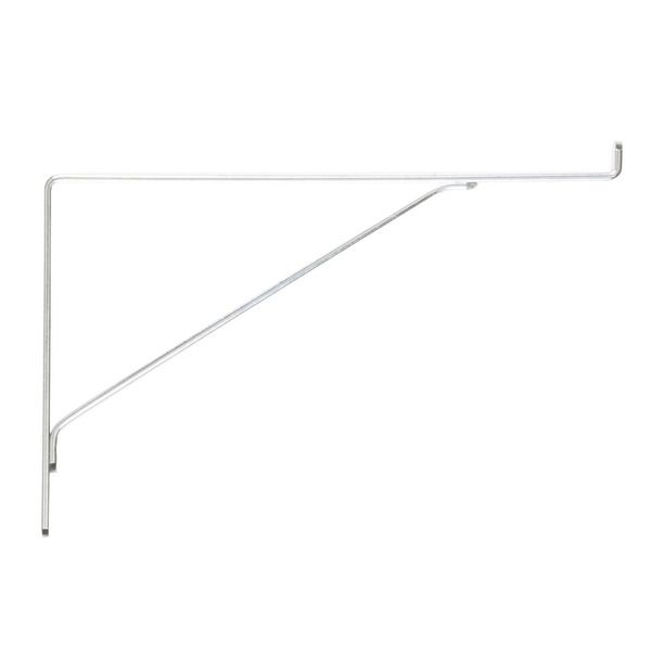 Mão Francesa para Prateleira de Madeira e Vidro Cromada 18,5x13cm Bemfixa