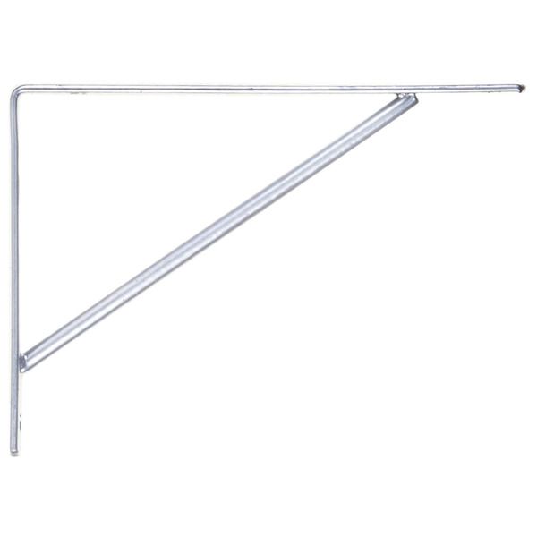 Mão Francesa para Prateleira de Madeira Prata 14x10cm Utilfer