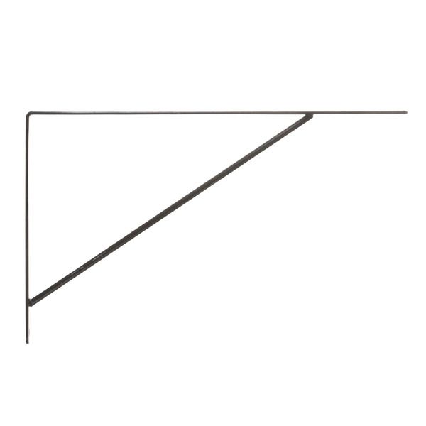 Mão Francesa para Prateleira de Madeira Preto 20x33cm Zamar