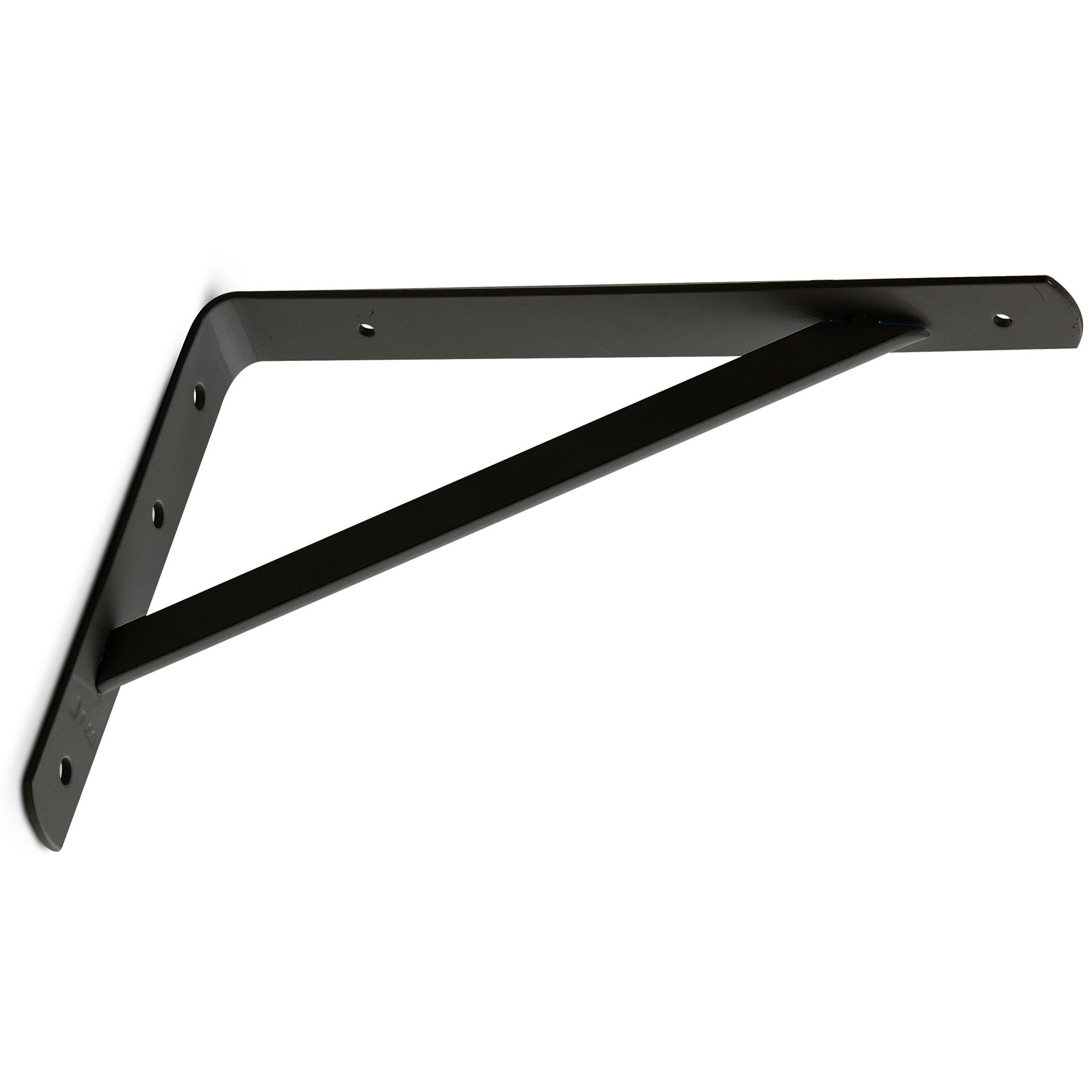 Mão Francesa para Prateleira de Madeira Preto 27,2x3,3cm Fixo