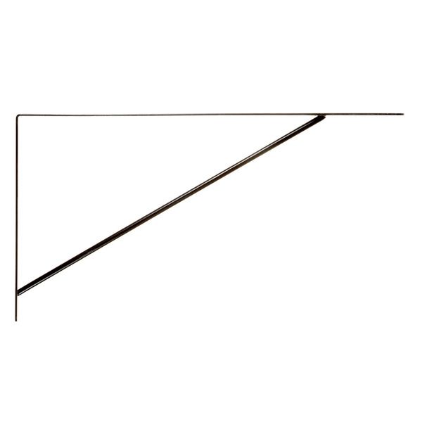 Mão Francesa para Prateleira de Madeira Preto 30x59cm Zamar