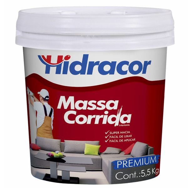 Massa Corrida 5,5Kg Hidracor