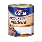 Massa para madeira 900 ml branco Coral