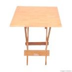 Mesa dobrável de madeira 70x70cm natural Madesil