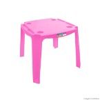 Mesa educativa infantil rosa Paramount Plásticos