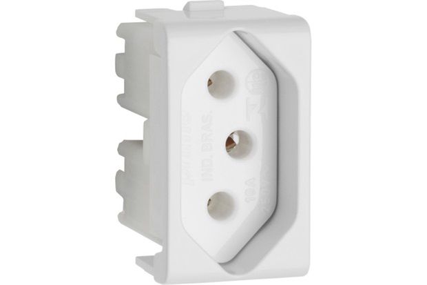 Modelo de Tomada Padrão 10a Branco Decor