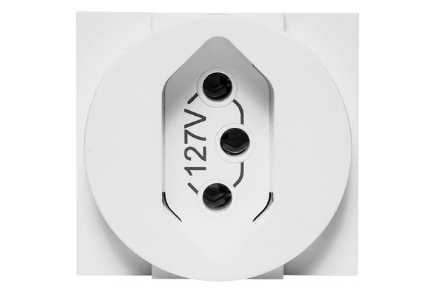 Módulo de Tomada 2p T 20a Redondo Branco