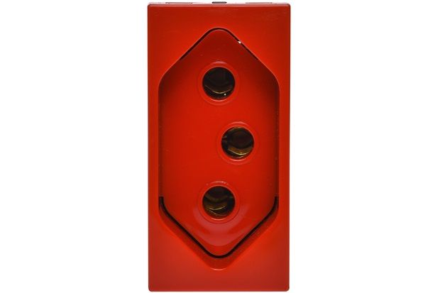 Módulo de Tomada 2p T 20a Vermelho