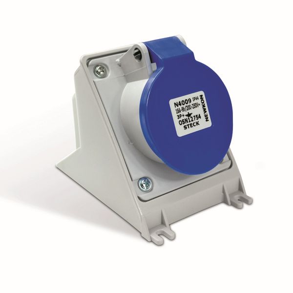 Módulo de Tomada de Sobrepor Industrial Azul Newkon Steck