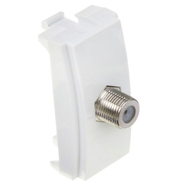 Módulo de Tomada para Antena para TV Branco Brava! Iriel